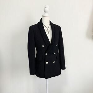 Vintage Military Napoleon Blazer Indie Sleaze Gothic Grunge Vamp